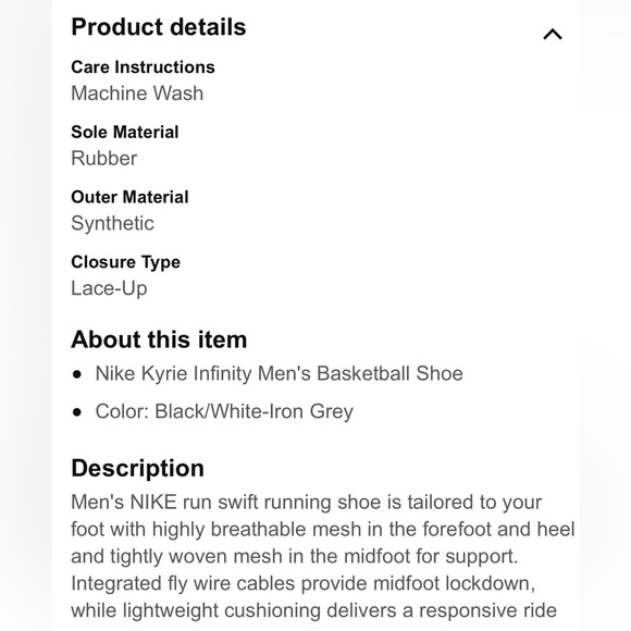 Nike Kyrie Infinity Size 7.5 - Picture 8 of 9